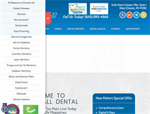 Tablet Screenshot of dentist-west-chester-pa.com